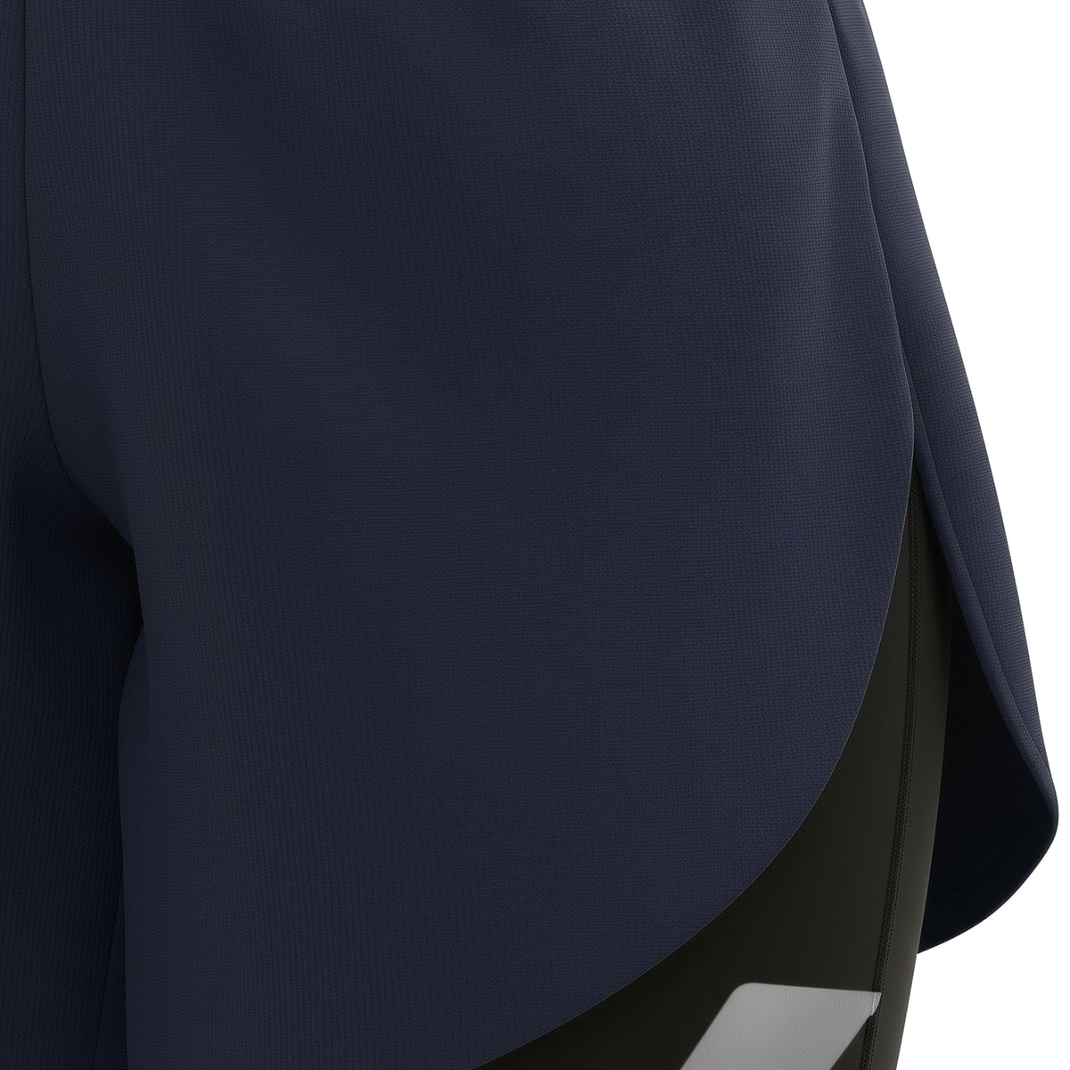Navy blue blazer on a white background (Blue)