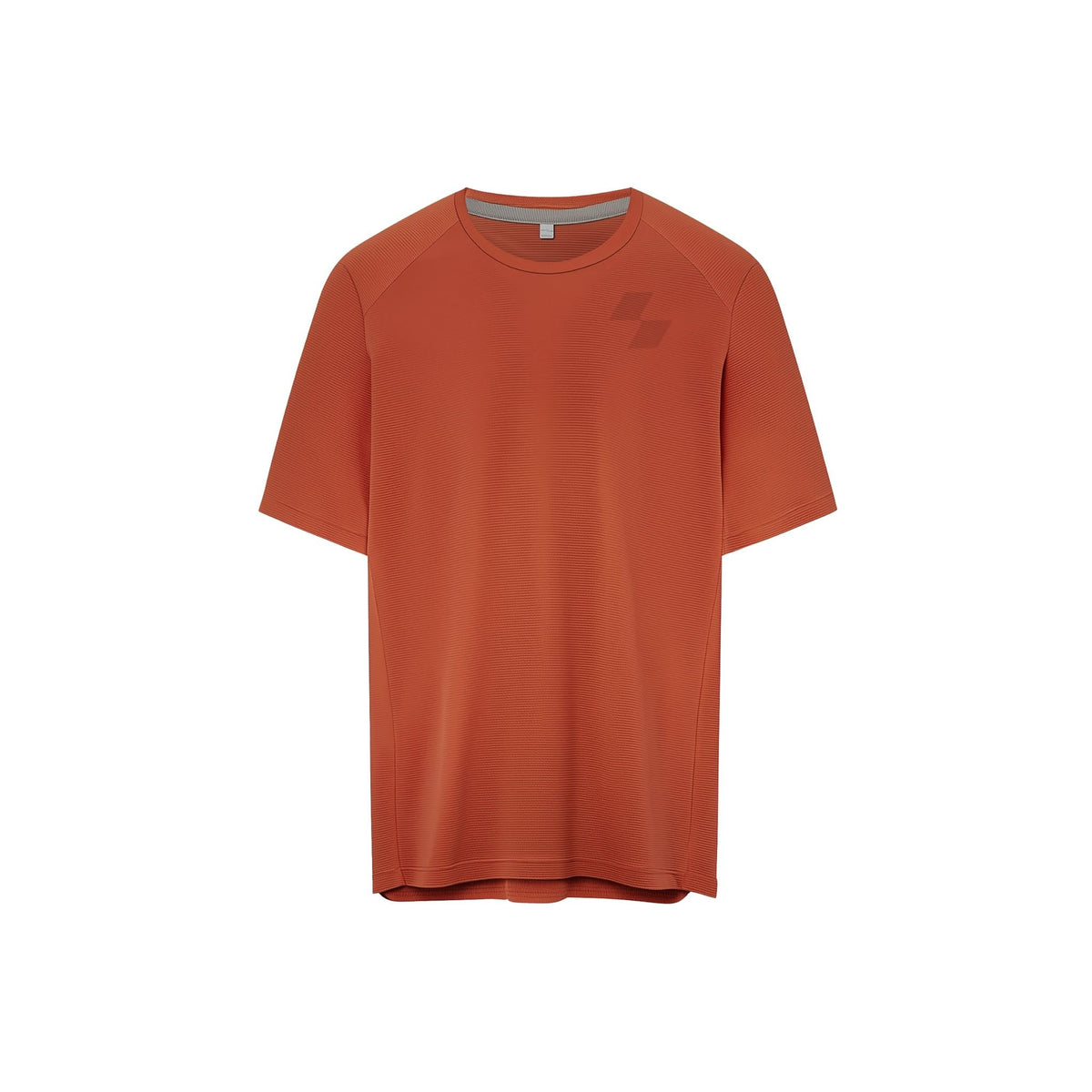 Orange t-shirt with a logo on a white background (Orange)