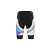 Black cycling shorts with a colorful design on a white background (Black)
