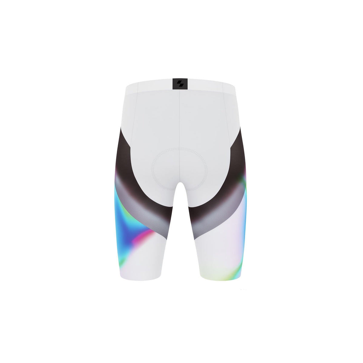 Multicolored athletic shorts on a white background (White)
