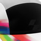 Close-up of a helmet with a colorful design on a white background (Black)