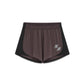 Pair of black and brown shorts on a white background (Brown)
