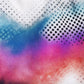 Colorful abstract pattern with dots and gradients (White)