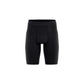 Black athletic shorts on a white background (Black)