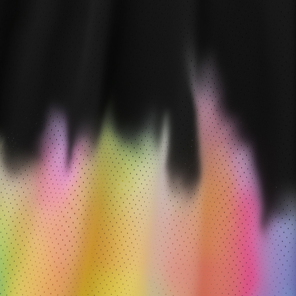 Abstract multicolored pattern on a black background (Black)