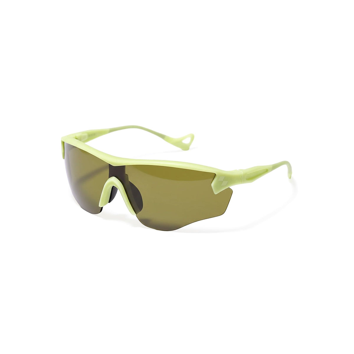 Sunglasses with green frame and dark lenses on a white background (Green)