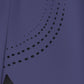 Close-up of a dark blue fabric with a black geometric pattern on a matching background (Blue)