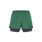 Green athletic shorts with a white background (Green)