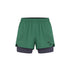 Green athletic shorts with a white background (Green)