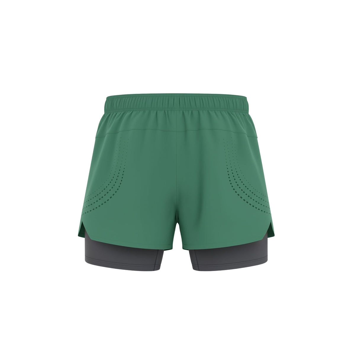 Green athletic shorts with a white background (Green)