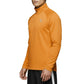 Orange long-sleeve athletic shirt with a brand logo on a white background (Orange)